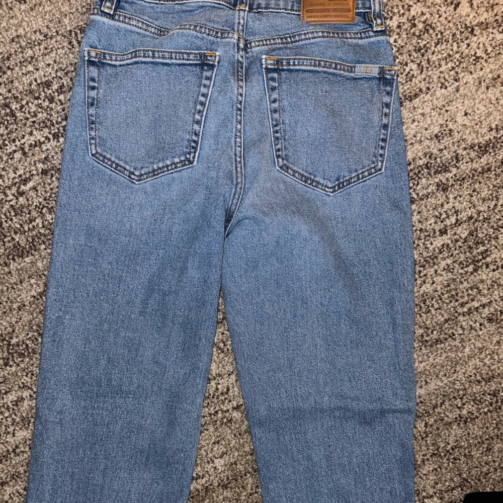 FAHERTY BLUE JEANS ORGANIC COTTON PANTS SIZE 27 STRAIGHT LEG - Picture 7 of 11